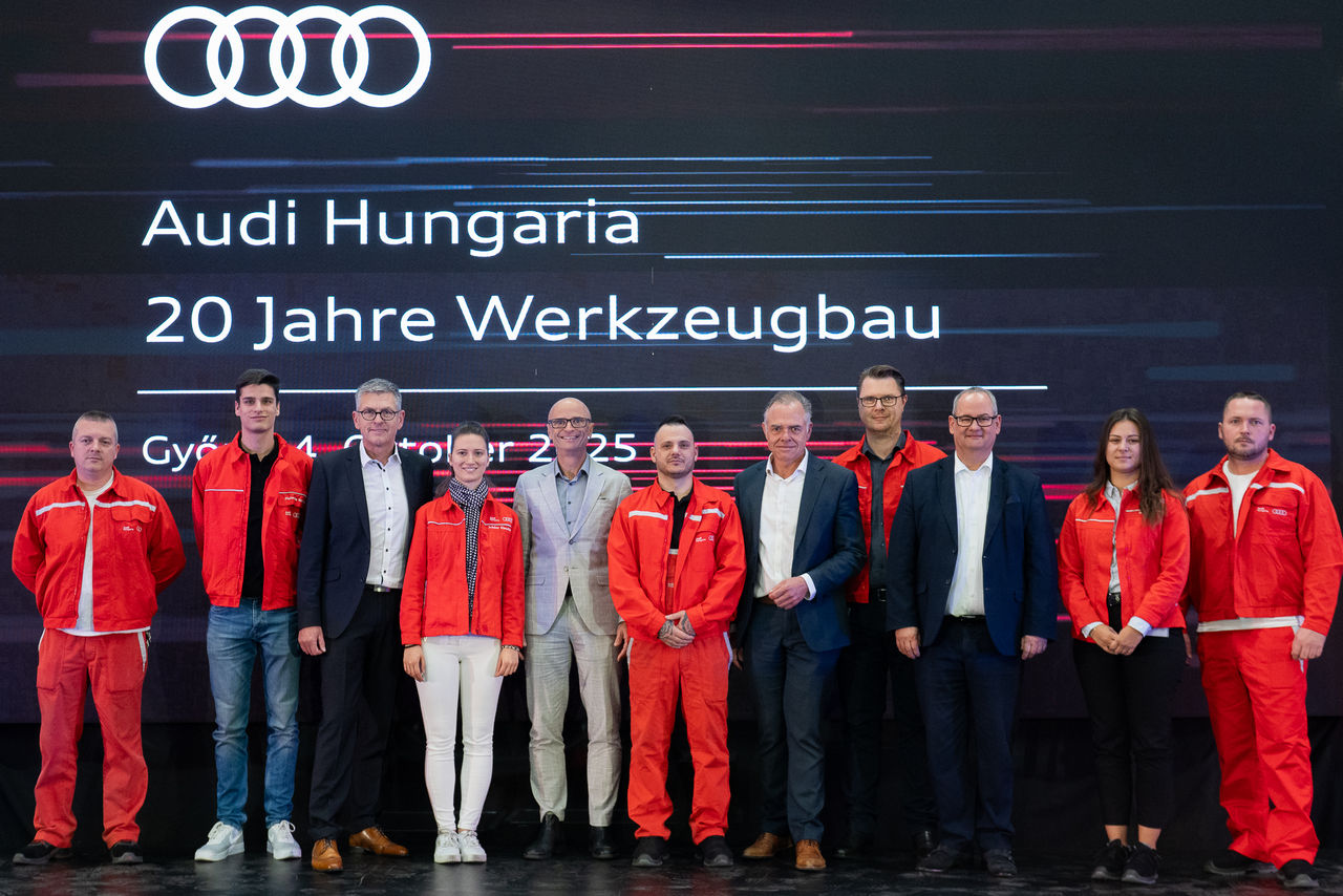 Audi Hungaria 20 Jahre Werkzeugbau, Mitarbeitende