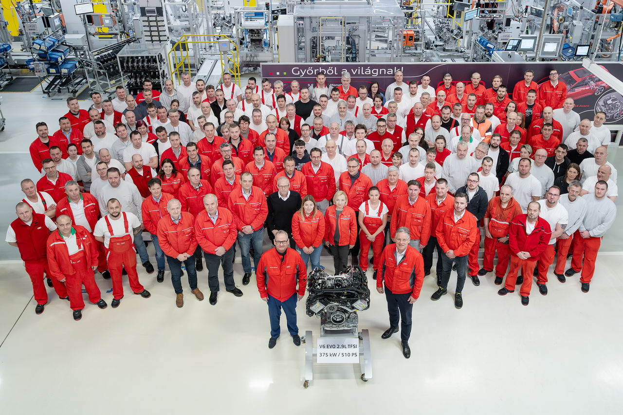 Audi Hungaria, Motorenproduktion